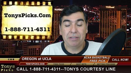 UCLA Bruins vs. Oregon Ducks Free Pick Prediction NCAA College Basketball Odds Preview 2-14-2015