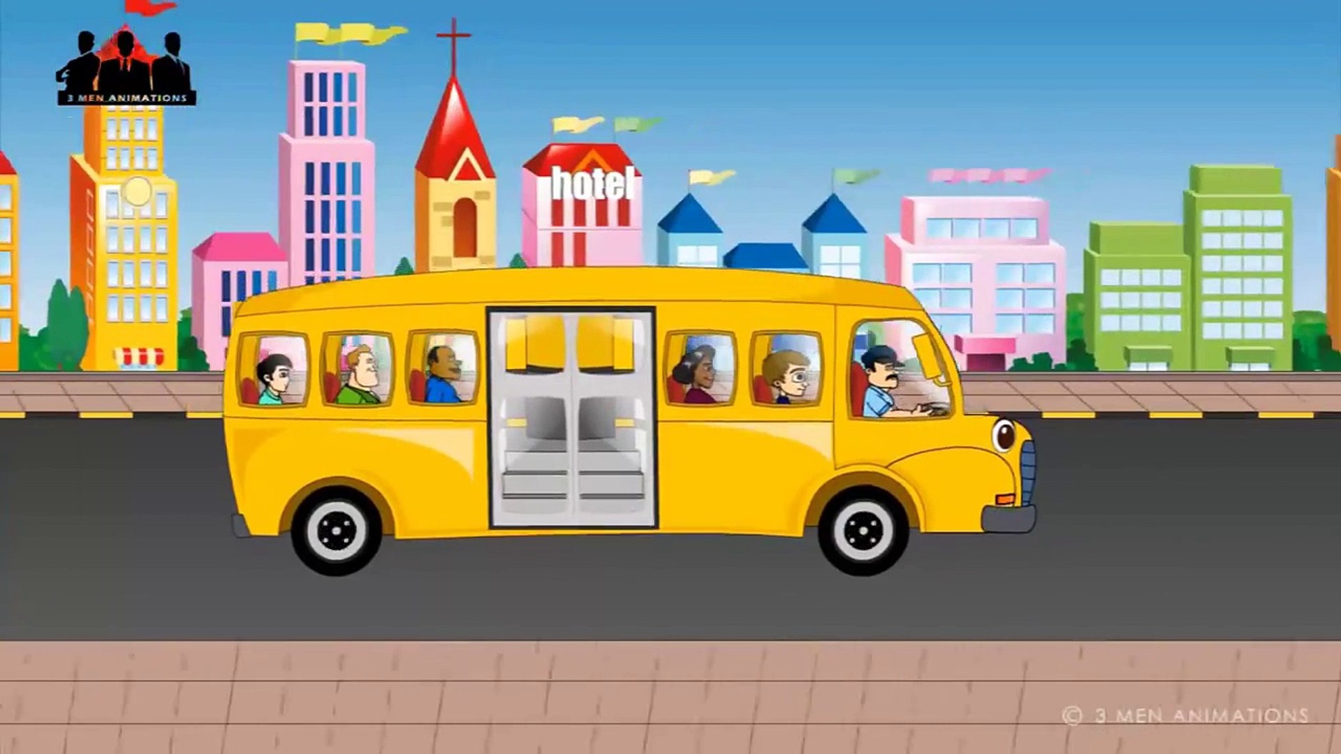 Wheels On The Bus Go Round And Round Nursery Rhymes Collection for  Childrens Babies and Toddlers.mp20