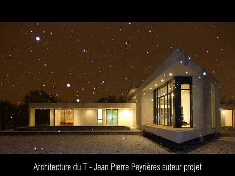 MAISON CONTEMPORAINE D'ARCHITECTE TOULOUSE SOUS LA NEIGE