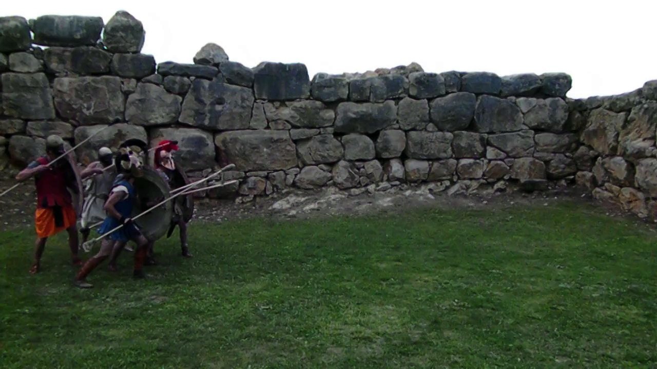 Ampurias 2013, entrainement aux pieds des remparts