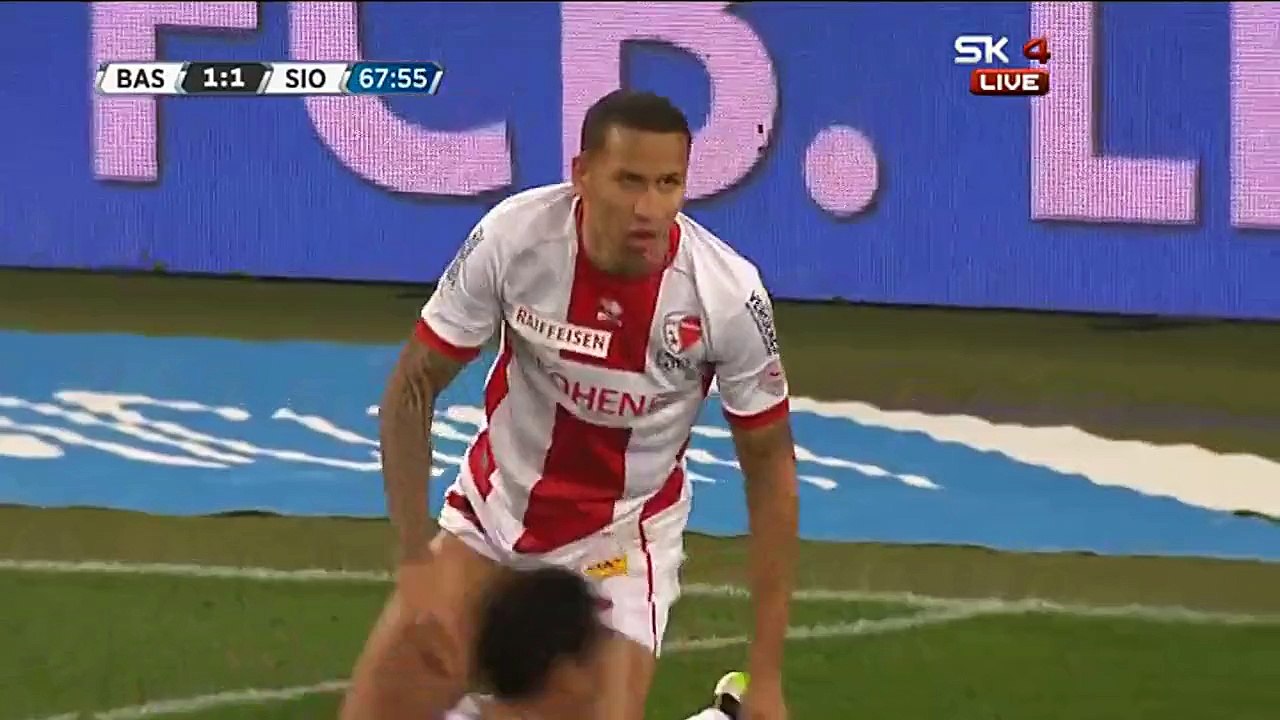 Shkelzen Gashi 1:1 | Basel - Sion 14.02.2015 HD