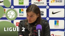 Conférence de presse Havre AC - Clermont Foot (3-1) : Thierry GOUDET (HAC) - Corinne DIACRE (CF63) - 2014/2015