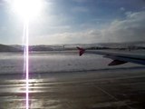 taking off from Cluj-Napoca, runway 25