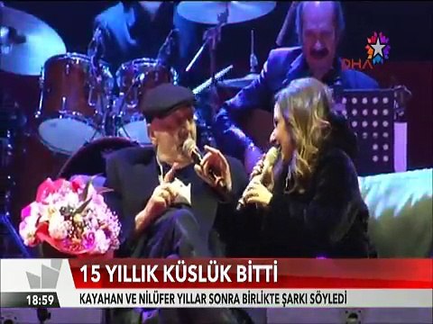 Kayahan ve Nilüfer'in 15 yıllık küslüğü bitti birlikte böyle şarkı söylediler