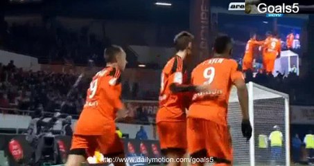 Ayew J Goal Lorient 1 - 0 Olympique Lyon Ligue 1 15-2-2015