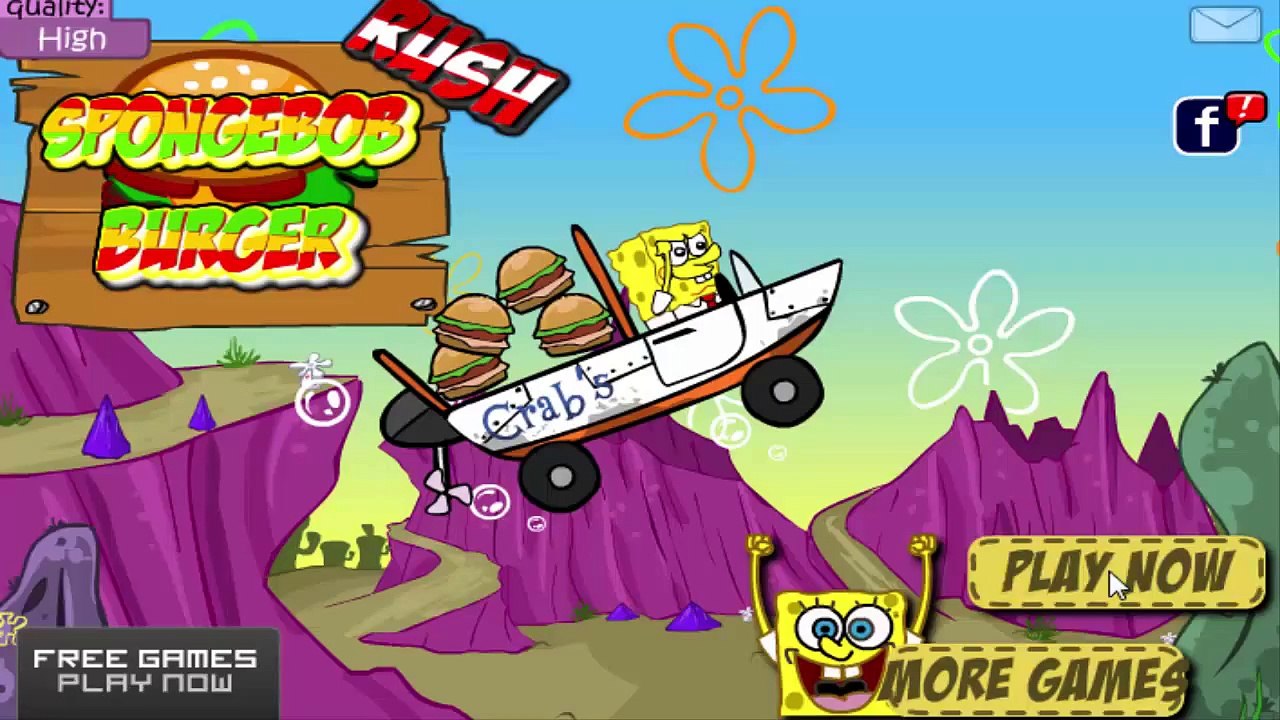 Bob Esponja hamburguesa juego de entrega de punta para los niños - video  Dailymotion