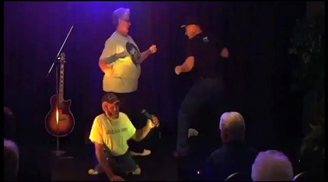 Danny Frasier Little Elvis sings Suspicious Minds Henry Tallent dances at Elvis Day in Sheffield