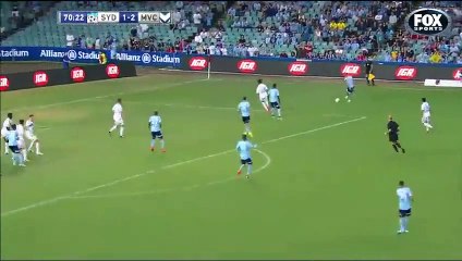 Ryall wins Sydney pen with incredible dive, then slaps Finkler round back of the head to rub it in!