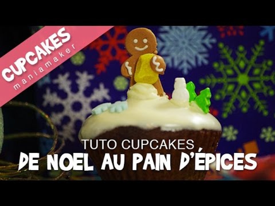 Recette Cupcakes au pain d'épices de Noel