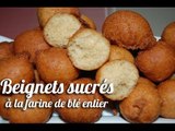 Beignets sucrés à la farine de blé entier (beignets soufflés)
