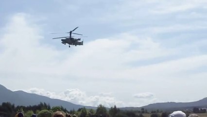 Russian Helicopter Gunship Acrobatics