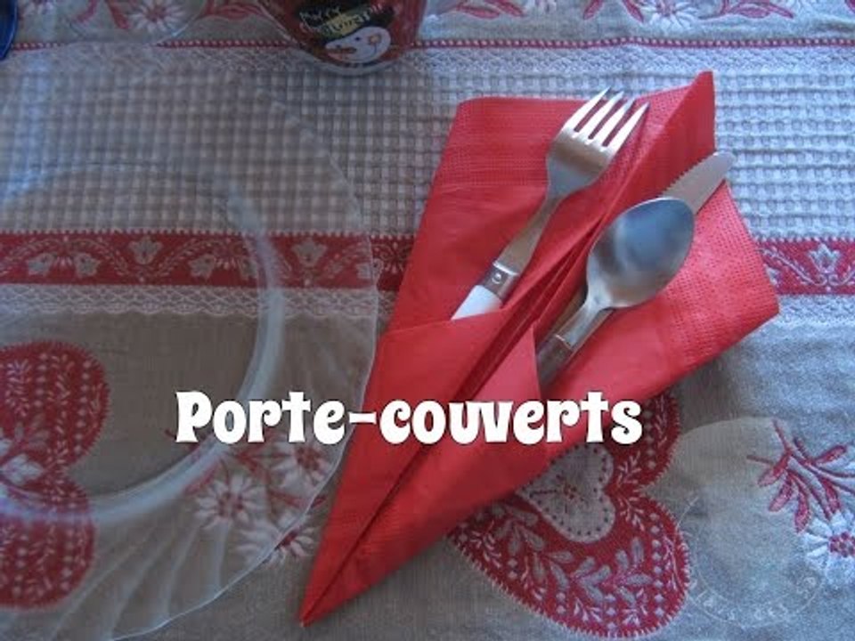 Pliage porte couverts