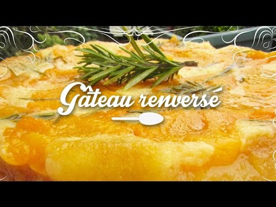 Recette du Gâteau renversé aux abricots, miel et romarin