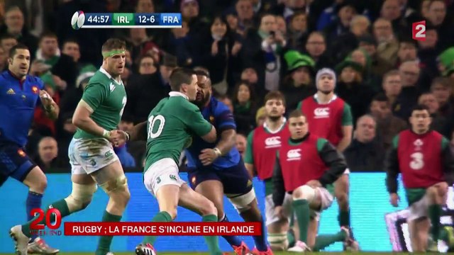 Rugby : le XV de France s'incline face à l'Irlande