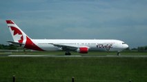 Air Canada Boeing 767-300ER Rouge décollage (Départ) De l'aéroport international de Dublin en Irlande