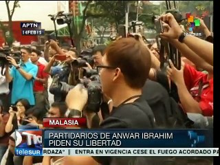 Malasia: partidarios de Anwar Ibrahim exigen su libertad