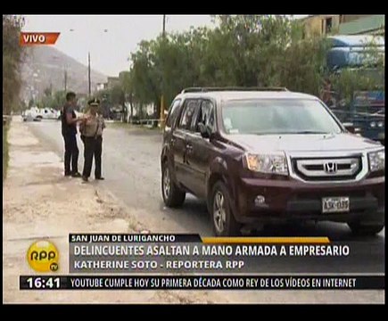 San Juan de Lurigancho: ‘Marcas’ balean a empresario y le roban S/.170 mil