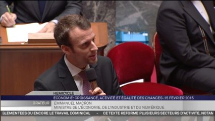 Emmanuel Macron : "C'était mon premier texte..."