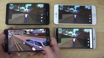 Huawei Ascend Mate 7 vs. iPhone 6 Plus vs. Samsung Galaxy Note 4 vs. LG G3 GTA San Andreas Gameplay