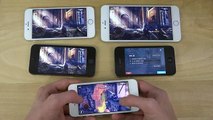 iPhone 6 Plus vs. iPhone 6 vs. iPhone 5S vs. iPhone 5 vs. iPhone 4S Modern Combat 5 iOS 8.2 Beta 4