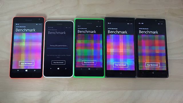 Microsoft Lumia 535 vs. 635 vs. 735 vs. 830 vs. 930 - AnTuTu Benchmark Test! (4K)