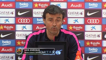 Luis Enrique: "Tenemos el mejor once posicional del mundo"