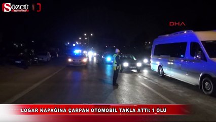 Скачать видео: Logar kapağına çarpan otomobil takla attı!