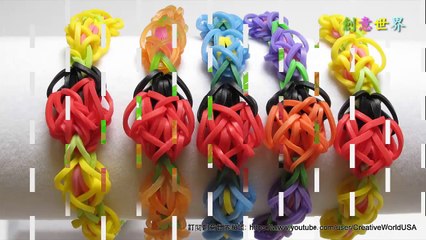 瓢蟲手鍊 Ladybug Bracelets- 彩虹編織器中文教學 Rainbow Loom Chinese Tutorial