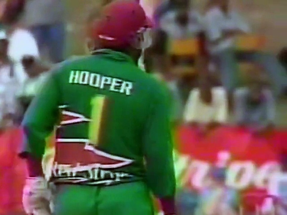 Carl Hooper, brilliantly run out by Keith Arthurton