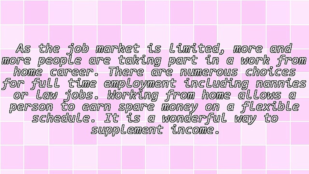 Work From Home And Earn An Income