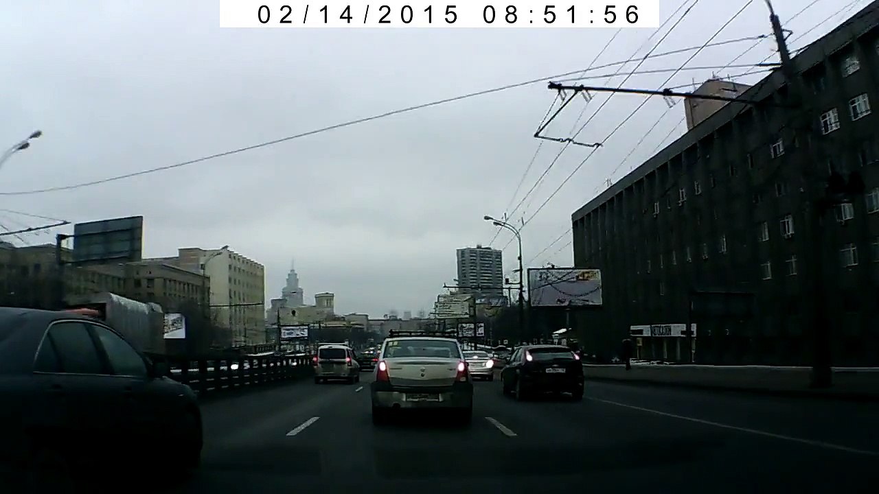 Теперь ты догоняешь - ДТП в Москве 14.02.2015