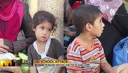 Outrage over Israeli shelling of UN school in Gaza - Video Dailymotion