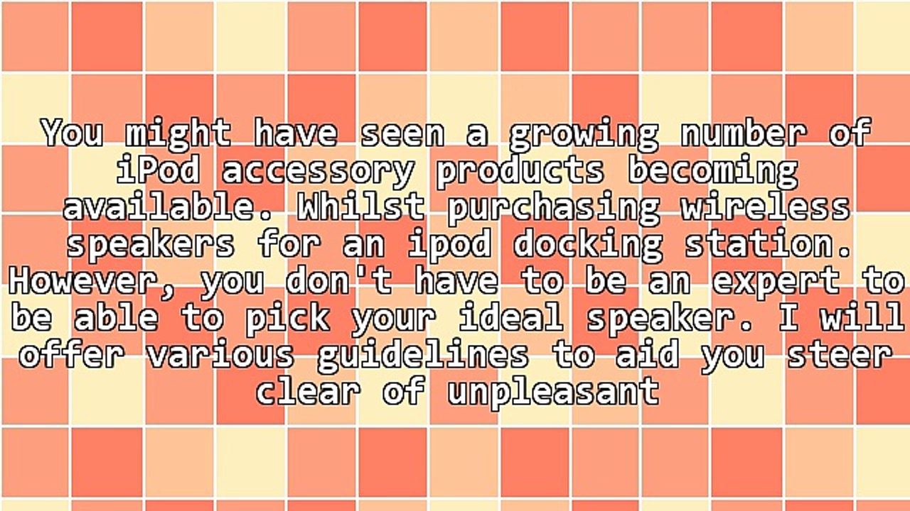 Pointers For Buying Cordless Ipod Docking Stations