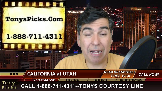 Utah Utes vs. California Golden Bears Free Pick Prediction NCAA College Basketball Odds Preview 2-15-2015