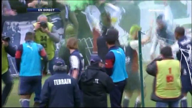 La joie des joueurs après Bordeaux - ASSE