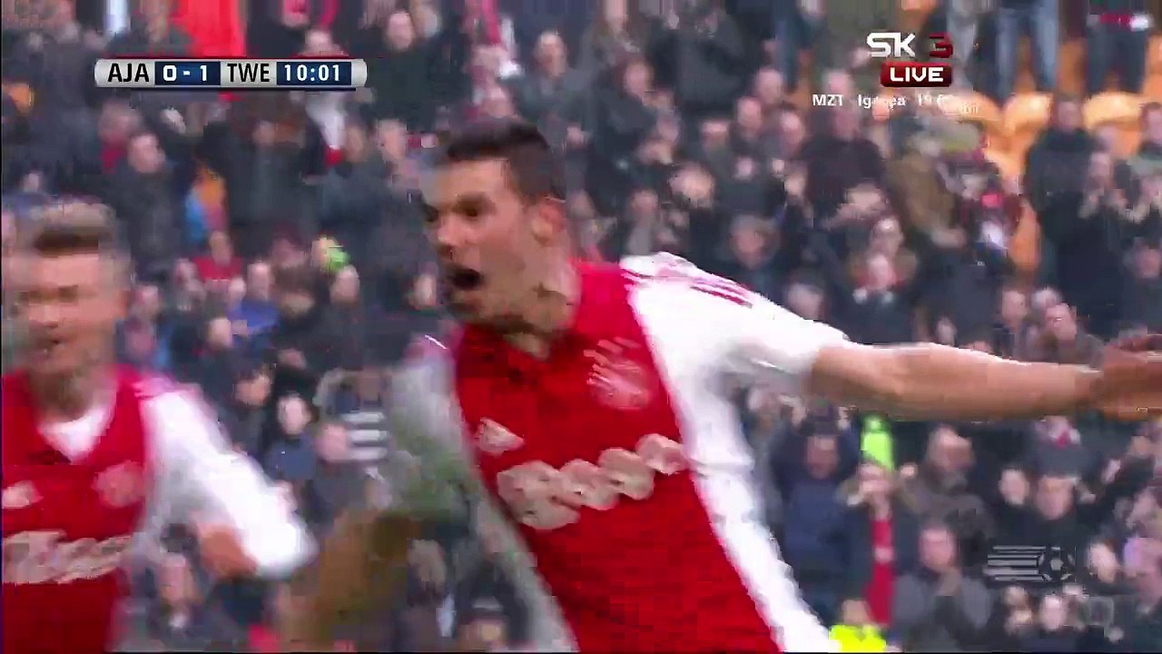 Nick Viergever 1:1 Great Goal | Ajax - FC Twente 15.02.2015 HD