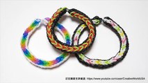十字魚尾手鍊Cross Quadfish Bracelet -  彩虹編織器中文教學 Rainbow Loom Chinese Tutorial