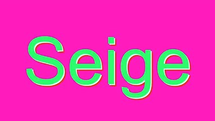 Learn the Correct Pronunciation of 'Siege' 🔊