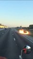 Terrible crash and truck explosion caused by Drunk Driver On Florida Turnpike