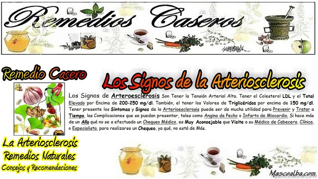 Remedios Caseros para la Arteriosclerosis, Remedio para Mejorar la Circulación de la Sangre