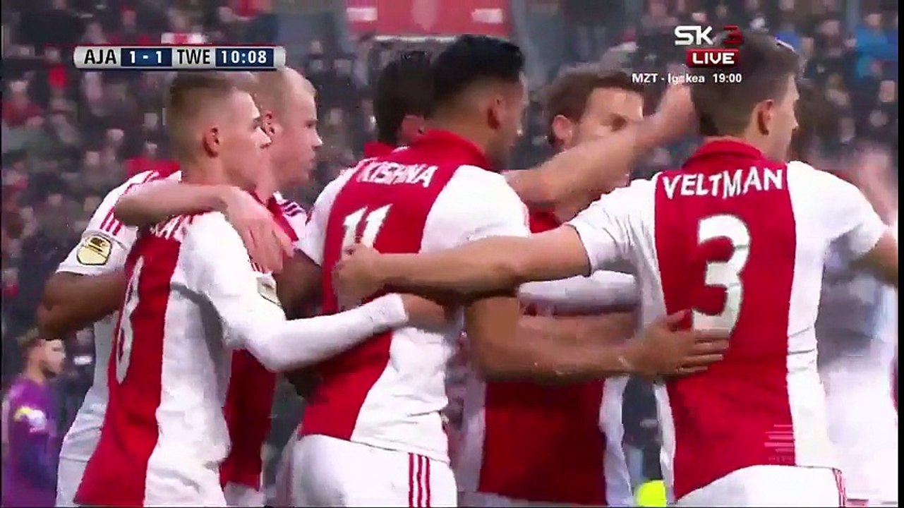 Ajax 4 - 2 FC Twente All Goals and Full Highlights 15/02/2015 - Eredivisie