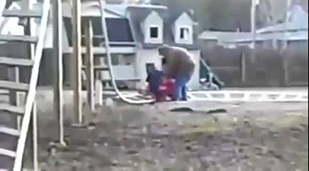 Backyard Roller Coaster Funny Video