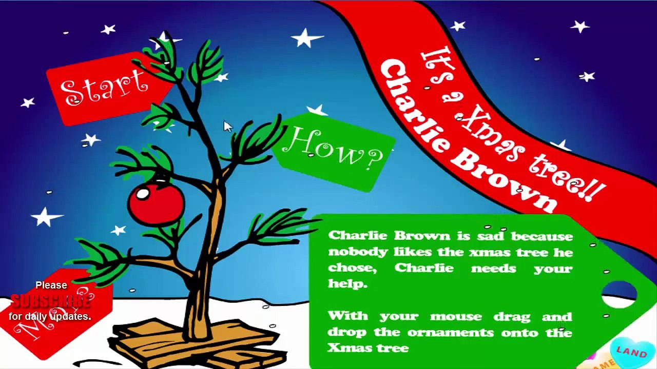 ▐ ╠╣Đ▐► Christmas Game - Charlie Brown and Snoppy Christmas Tree Game - free  games online
