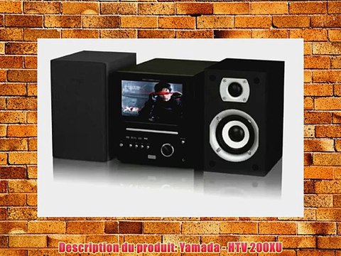 Yamada HTV 200XU Mini cha?ne CD / DVD Compatible DivX / CD mp3 FM D?codeur TNT int?gr? USB