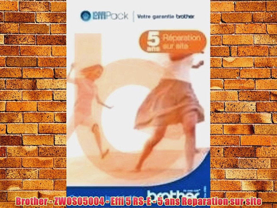 Brother - ZWOS05004 - Effi 5 RS-E - 5 ans Reparation sur site