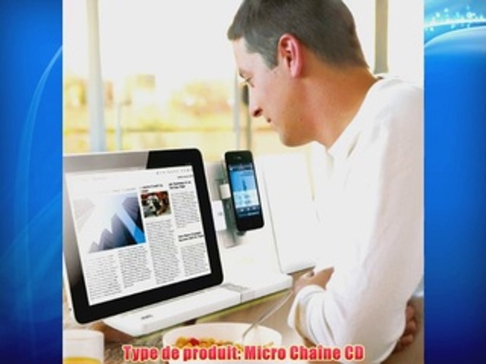 JVC UX-VJ5-V Micro Cha?ne CD aux lignes ?pur?es avec station d'accueil pour iPad/iPod/iPhone