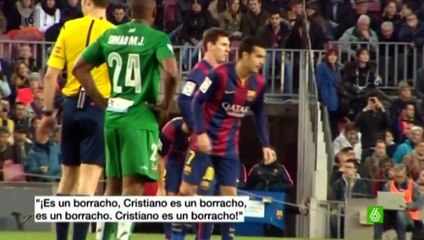 Les supporters du FC Barcelona charrient Cristiano Ronaldo " Cristiano es un borracho" - "Cristiano l'acoolo" 2015