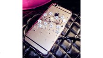 Леди маленький сломанный цветок с бриллиантами рамка для iPhone 4 / 4S (разных цветов)