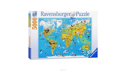 Ravensburger Карта мира с животными. Пазл, 5000 элементов