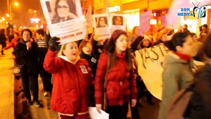 ZONGULDAKLI KADINLAR ÖZGECAN İÇİN YÜRÜDÜ